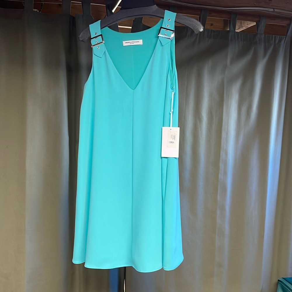 AMANDA UPRICHARD Aqua Dress